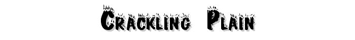 Crackling Plain font